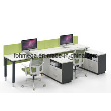 Fixed Pedestal Office Desk for 2 Person (FOH-CXSF2-3006)